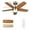 Brushed Nickel+walnut-008, variant on VAGIZM Ceiling Fan 36'' for Small Room: Matte White Modern Fans with Light Remote Control - Reversible Quiet DC Motor Dimmable with 6 Speeds for Dorm Room Bedroom Indoor Outdoor Use