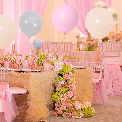 Hot Pink & Light Pink Balloons With Silver Confetti - 44 Pack For Parties & Celebrations