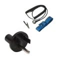 thumbnail image 2 of Static Care Banana Jack Outlet Plug Adapter (2 Pieces) and Wrist Strap Set (2 Sets) 5' Coil Cord, 4mm, 1 Meg Blue Fabric, 2 of 6