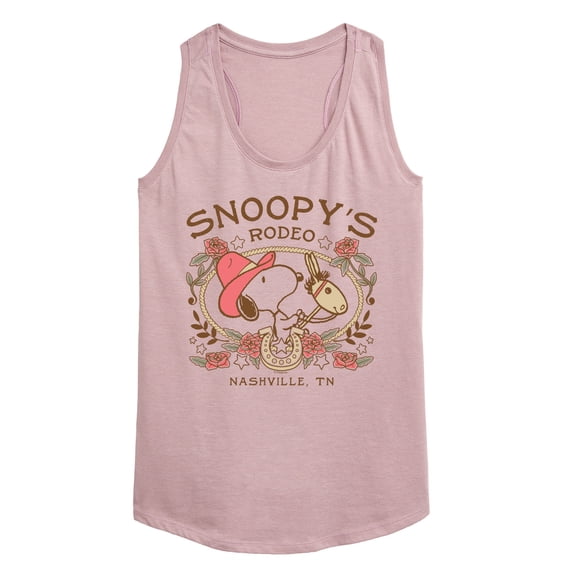 Peanuts - Snoopy Western - Women's Racerback Graphic Tank