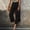 Black, variant on JUSLIO Capris for Women Button Linen Straight Leg Loose with Pockets Casual Fashion Capris Khaki XL