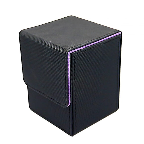 Estuche para baraja de cartas coleccionables, expositor, colección de cartas, almacenamiento de juguetes, cartas de juego Negro
