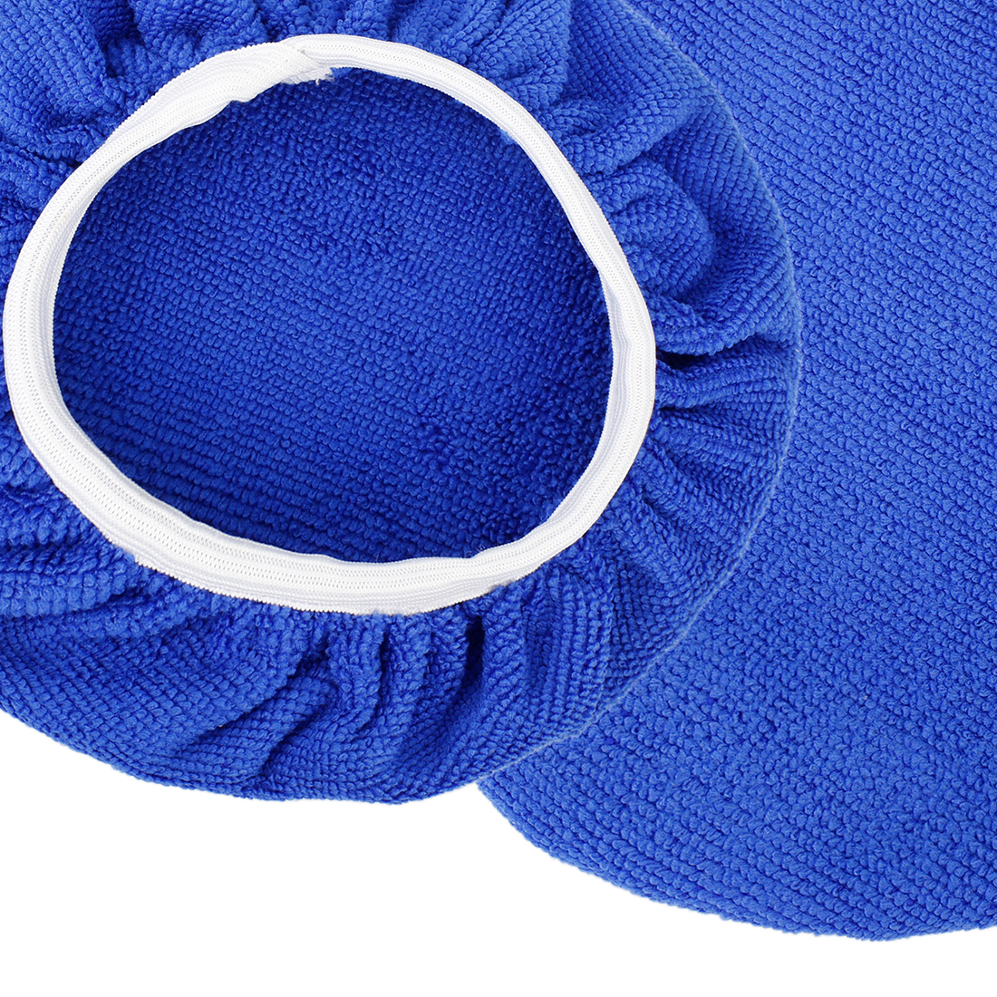 Unique Bargains 9pcs 7-8" Navy Blue Microfiber Car Polishing Bonnet Buffing Pads