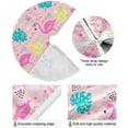 thumbnail image 2 of Coolnut Flamingo Christmas Tree Skirt Home Decoration Large Round Christmas Tree Skirt for Holiday Party Home Christmas Day Ornaments,35.4", 2 of 6