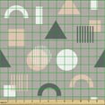 thumbnail image 2 of Ambesonne Geometric Fabric by the Yard Upholstery, Contemporary Art Work, 1 Yard, Pale Peach Grey, 2 of 5