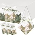 thumbnail image 1 of shiyou-Adventure World Awaits Tablecloth - Travel Themed Table Decorations Disposable Exploration Travel Plastic Tablecloth for Baby Shower Birthday Graduation Retirement, 1 of 4