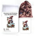 thumbnail image 2 of 200Pcs Christmas Snowman Wooden Jigsaw Puzzles for Adults 38.1x25.8cm/15x10inch Wood Adult Puzzles Colorful Unique Animal Shaped Wooden Puzzles for Family Anniversary Birthday Gifts DIY, 2 of 7