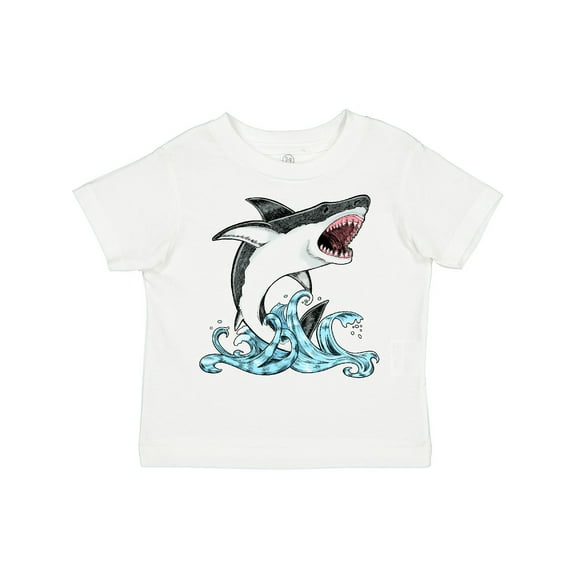 Inktastic Great White Shark Jumping Boys or Girls Toddler T-Shirt