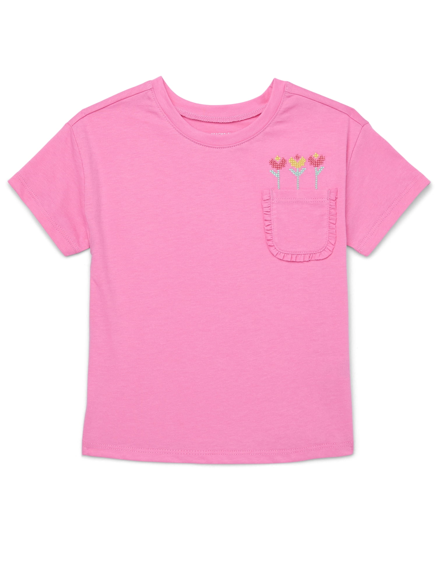 Garanimals Toddler Girl Fashion Tops Multipack, 4-Pack, Sizes 18M-5T