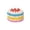 Multicolor, variant on Mini Strawberry Cake Squishy Toy with Slow Rising Pu Foam, Red and White, for Relaxation, Toy