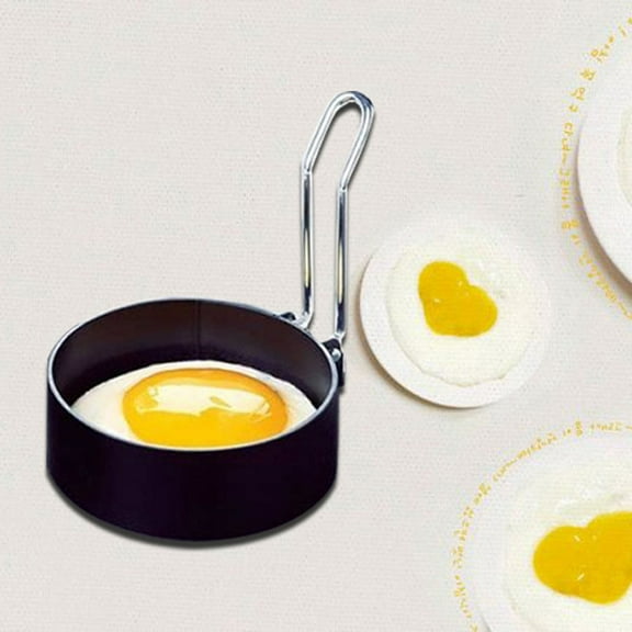 Ludlz Egg Rings, Set of 2, Ring Molds for Cooking, Food Grade Stainless Steel Egg Mold, For Breakfast, Mini Pancakes, and Fried Eggs Omelette Ring Kitchen Cooking Tool