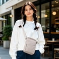 thumbnail image 5 of Crossbody Bag Small Multi Pocket Adjustable Strap Water Resistant Organizer Shoulder Bag Lightweight Daily Use Travel Work Commute Outdoor Essential Bag For Men Women Hands Free Carry, 5 of 6