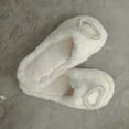 thumbnail image 5 of Bovxnpu House Slippers for Women Casual Indoor/Outdoor Shoes, Women's Casual Open-Toe Size Heart-Shaped Flat Comfortable Furry Slippers Warm Shoes Home Slippers Comfy Indoor House Shoes, 5 of 8