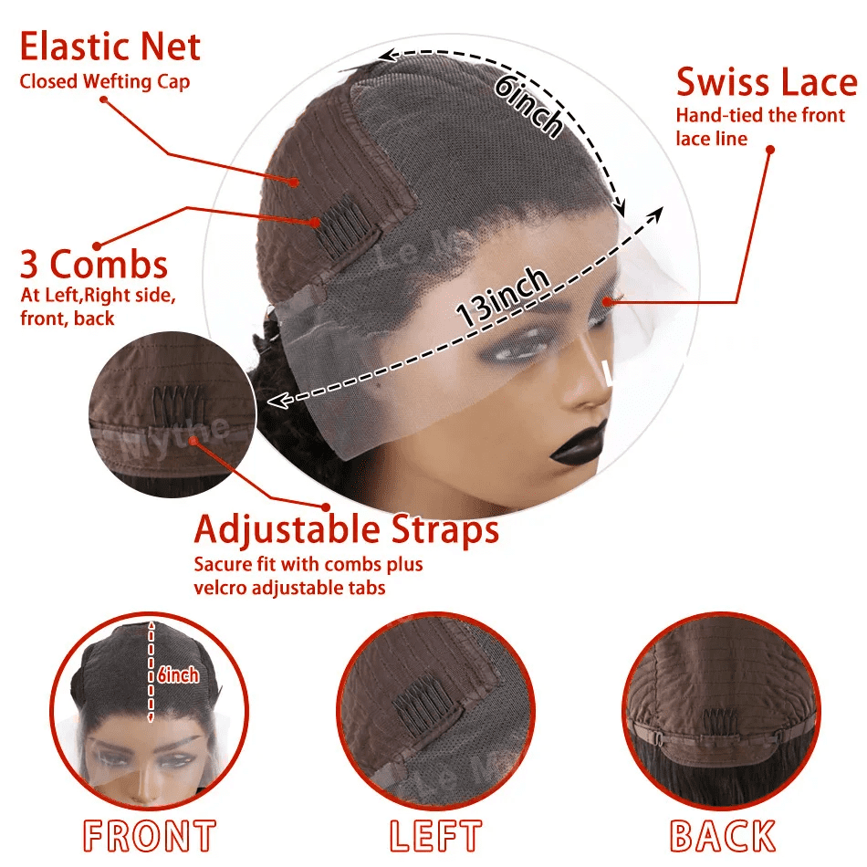 HD Body Wave Lace Front Human Hair Wigs 13x6 Lace Frontal Wig Pre Plucked With Baby Hair Brazilian Virgin Human Hair For Women's Daliy Wear 200% Density Glueless Wigs