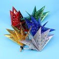 thumbnail image 4 of 5pcs 45cm Shiny Ceiling Paper Star Party Home Hanging Lampshade Decor for Wedding Birthday (Green), 4 of 6