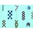 thumbnail image 1 of Ahgly Company Indoor Rectangle Solid Light Blue Modern Area Rugs, 8' x 12', 1 of 4