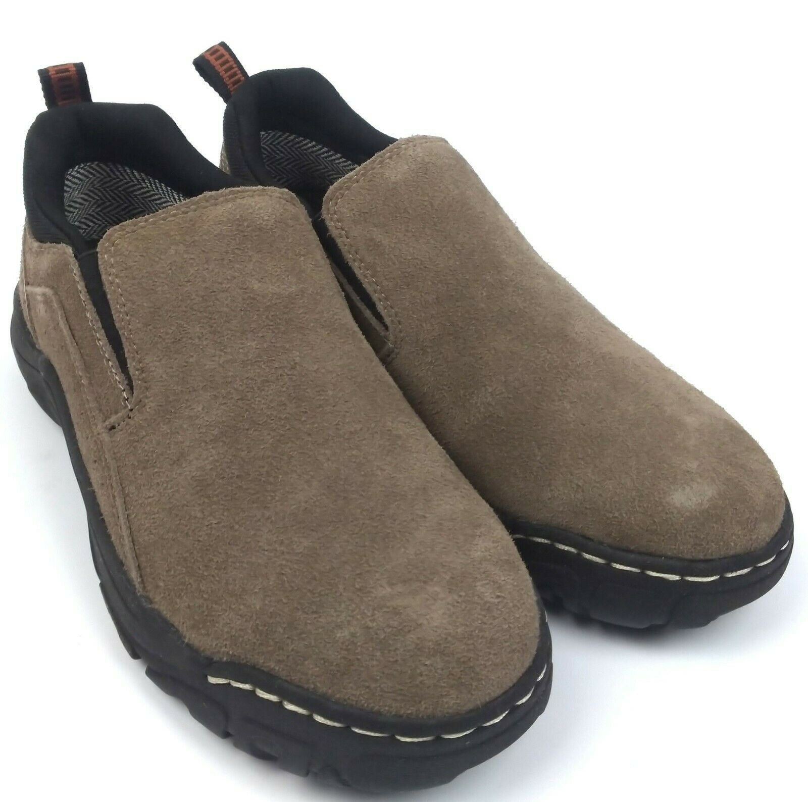 NEW Khombu Men's Liam Suede Slip On Water Resistant Shoes Brown Pick Size