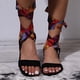 thumbnail image 5 of Sandalias con correa en el tobillo para mujer Zapatos de ocio para mujer de verano de colores mezclados a la moda Wmkox8yii shjk2747, 5 of 9