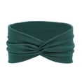 thumbnail image 2 of HuangHuanChen Women Headbands Wide Wrap African Wide Hair Wrap Extra Turban Head Bands for Lady Stretch Non-slip Big Hair Bands Sport Workout Blackish Green One Size, 2 of 6