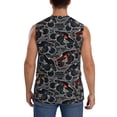 thumbnail image 4 of Lsque Cool Off-Road Vehicle Print Men's Cotton Blend Sleeveless Muscle Shirts (S-3XL)- Moisture Wicking, Odor Protection, UPF 30+,Large, 4 of 8