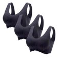 thumbnail image 2 of Jsaierl Womens Sports Bras Wireless Yoga Gym T-shirt Bras Lace Seamless Breathable Bralettes Running Push up Sports Bras 3 Pcs, 2 of 9