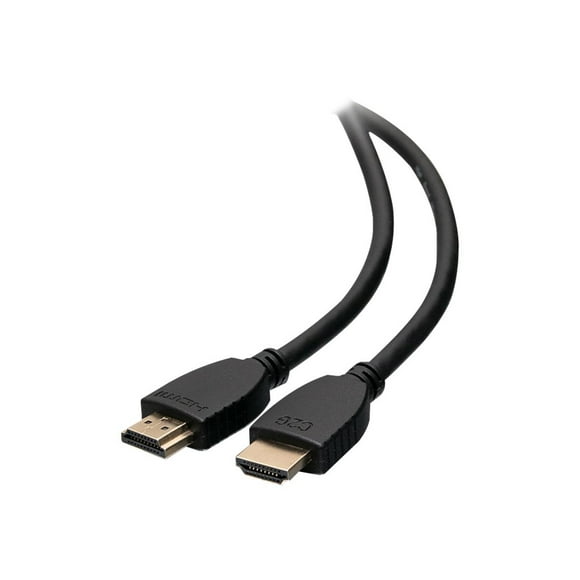C2G 1ft 4K HDMI Cable with Ethernet - High Speed - UltraHD Cable - M/M - HDMI cable with Ethernet - HDMI male to HDMI male - 1 ft - shielded - black