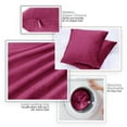 thumbnail image 4 of Nestl Velvet Throw Pillow Covers Solid Square Soft Decorative Pillow Cover for Sofa, 18" x 18", Magenta, Pack of 2, 4 of 8