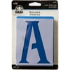 FolkArt Paper Letter Stencil Value Pack, Genie, 4 in x 3 in, 48 Piece