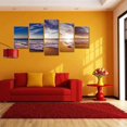thumbnail image 3 of Moyic Island Sunshine Peace Beach 5 uds Modular lienzo impreso póster Artesanía arena dorada Talla 2 Moyic JJ13192-02, 3 of 6