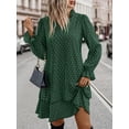 thumbnail image 5 of Women's Floral Print Dress with Flare Sleeves and Ruffle Hem for Fall Daily Wear, 5 of 6