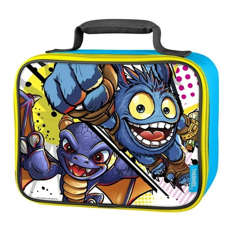 Bottle Top Bags - Skylanders Thermos Soft Insulated Top Handle Zipper Lunchbox School Cooler Bag