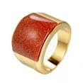 thumbnail image 6 of 18MM Gold Bands 11 Color Stones Stainless Steel Men's Engagement Ring Size 7-12, 6 of 9