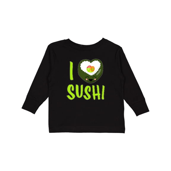 Inktastic I Love Sushi- cute Boys or Girls Long Sleeve Toddler T-Shirt