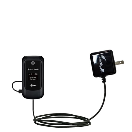 Gomadic Intelligent Compact AC Home Wall Charger suitable for the LG Envoy II - High output power with a convenient, foldable plug design - Uses TipEx