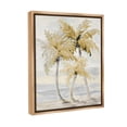 thumbnail image 4 of Stupell Industries Neutral Beige Palm Trees Landscape Painting Brown Floater Framed Canvas Art Print Wall Art, 25 x 31, 4 of 10