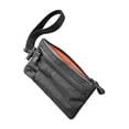 thumbnail image 2 of Estuche con cremallera para exteriores, resistente a intemperie, para tarjetas de identificación, práctico para hombres, billetera con cremallera Negro, 2 of 8