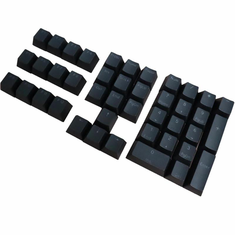 Pbt Diy Keycap Cover Kit For Cherry Mechanical Keyboard 42 Keycaps Black Com - Diy Mechanical Keyboard Cover