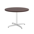 thumbnail image 2 of Mobilier d'Affaires Bush Table de Conférence Ronde avec Base en Métal en Cerise, 2 of 7