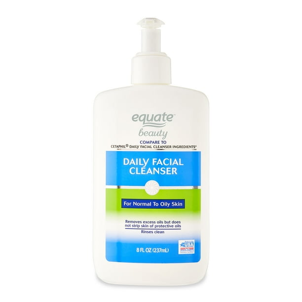 Equate Beauty Daily Facial Cleanser for Normal to Oily Skin, 8 fl oz
