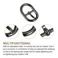 thumbnail image 3 of Uxcell 4Pack 0.59" Single Prong Belt Buckle Oval Center Bar Buckles for Leather Craft, Dark Grey, 3 of 7