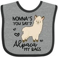 thumbnail image 3 of Inktastic Nonna's You Say Alpaca My Bags Boys or Girls Baby Bib, 3 of 4