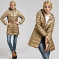 thumbnail image 4 of Veste Longue en Duvet pour Femmes 7TG 8TG Plus Hiver Ultra Légère avec Capuche, 4 of 6