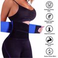 thumbnail image 4 of Magic Sticker Body Shaper Belt Elástico Ajustable Cintura Trainer Band (L Azul), 4 of 9