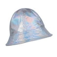 thumbnail image 3 of HNMKIU Reversible Metallic Fisherman Sun Hat for Outdoor Travel and Street Style Fashion White,One Size, 3 of 3