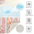 thumbnail image 3 of Yayeee Bath Rug for Bathroom Floor Non Slip Rectangle Fluffy Soft Absorbent Mat, 16"x24", Light Green Christmas Houses, 3 of 7