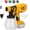 Yellow For Dewalt 20V, variant on Paint Sprayer for Ryobi 18v Battery, HVLP Spray Paint Gun with Brushless Motor and Copper Nozzle, 200W Cordless Paint Sprayer for Home Interior and Exterior, House Painting(Tool Only)