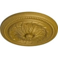 thumbnail image 3 of Ekena Millwork 16"OD x 2 1/4"P Wigan Ceiling Medallion, Hand-Painted Pharaohs Gold, 3 of 6