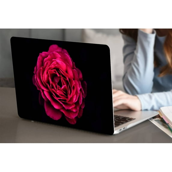 KSK KAISHEK Plastic Hard Shell Case Cover Compatible 2015/2014/2013/end 2012 Released Old MacBook Pro 13" No Touch + Black Keyboard Cover Model: A1425/A1502 Flowers 275