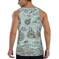 thumbnail image 3 of Easygdp Pirate Adventure Map Men's Tank Top, Sleeveless Muscle T Shirts, Breathable, Quick-Dry, Loose for Gym, Running, Fitness - 4X-Large, 3 of 9