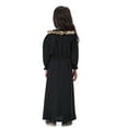 thumbnail image 7 of Krdevn Girls Ethnic Abaya Dress - Elegant Long Sleeve Maxi with V-Neck, Ruffle Detail Modest Party Wear for Teen,10-11 Years, 7 of 7